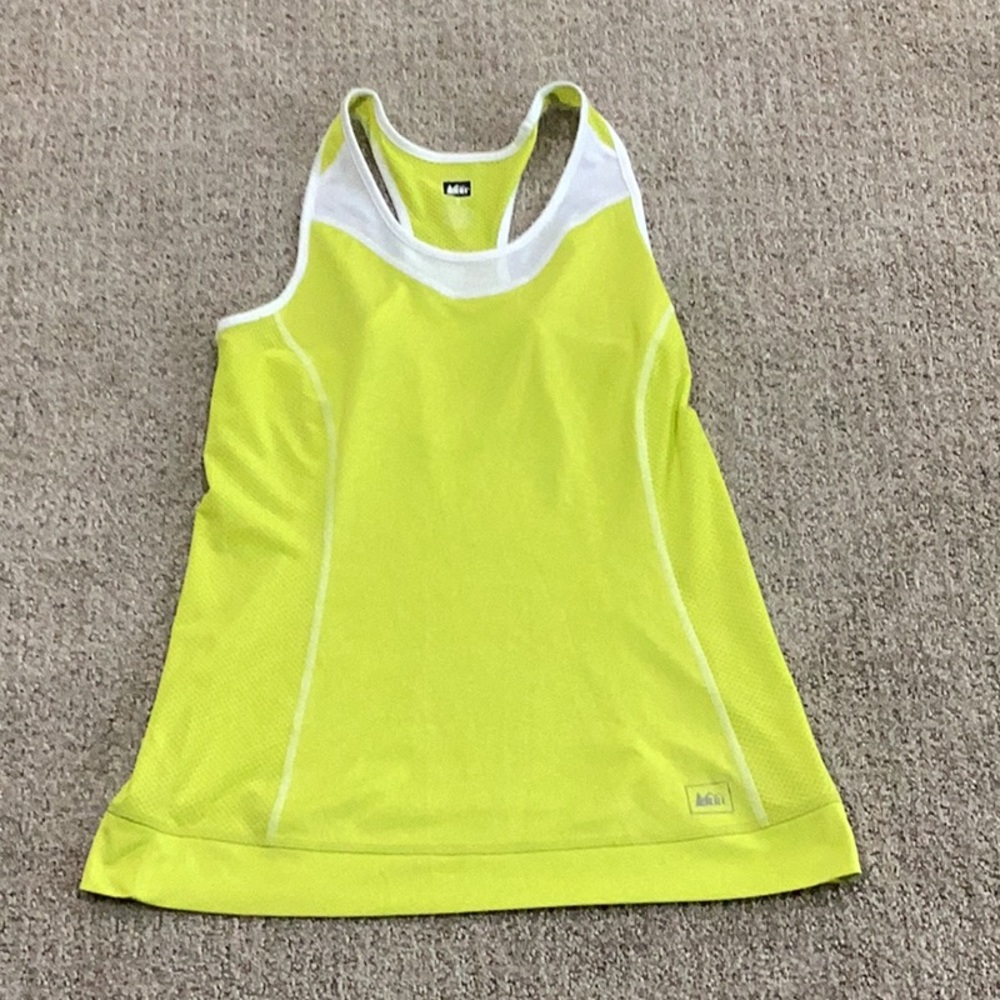 REI Yellow Fitted Tank Top